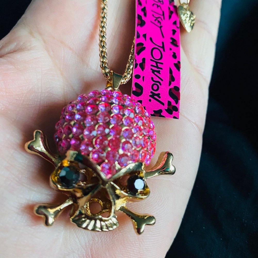 💀💕BETSEY JOHNSON~ Candy SkullNecklace